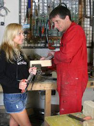 AdiPics presents: Blonde teenage beauty fucking her old and horny handyman