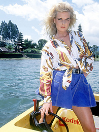 AdiPics presents: Cum- Boat Blonde Kim has a DP on board with her perfect body