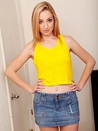 AdiPics presents: Perky breasted Zoey Parker fingering her tight pussy