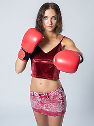 AdiPics presents: Sexy Ukrainian belle Oxana Chic strips off her clothes and poses nude in a gym